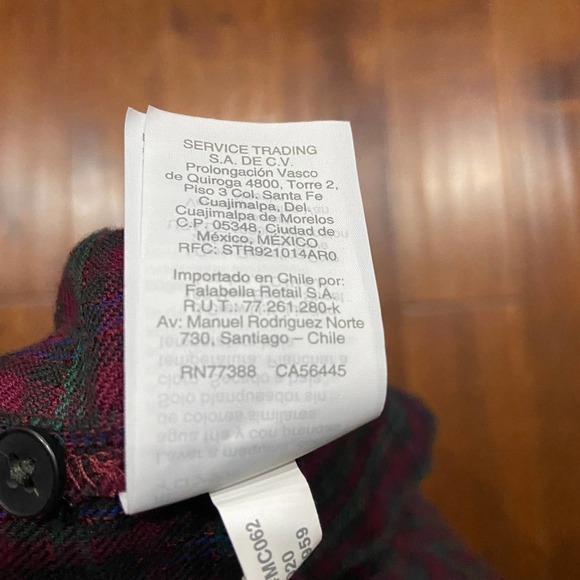 Madewell Red Green Plaid Checkered Lightweight Flannel Women's Size Small - Picture 9 of 10